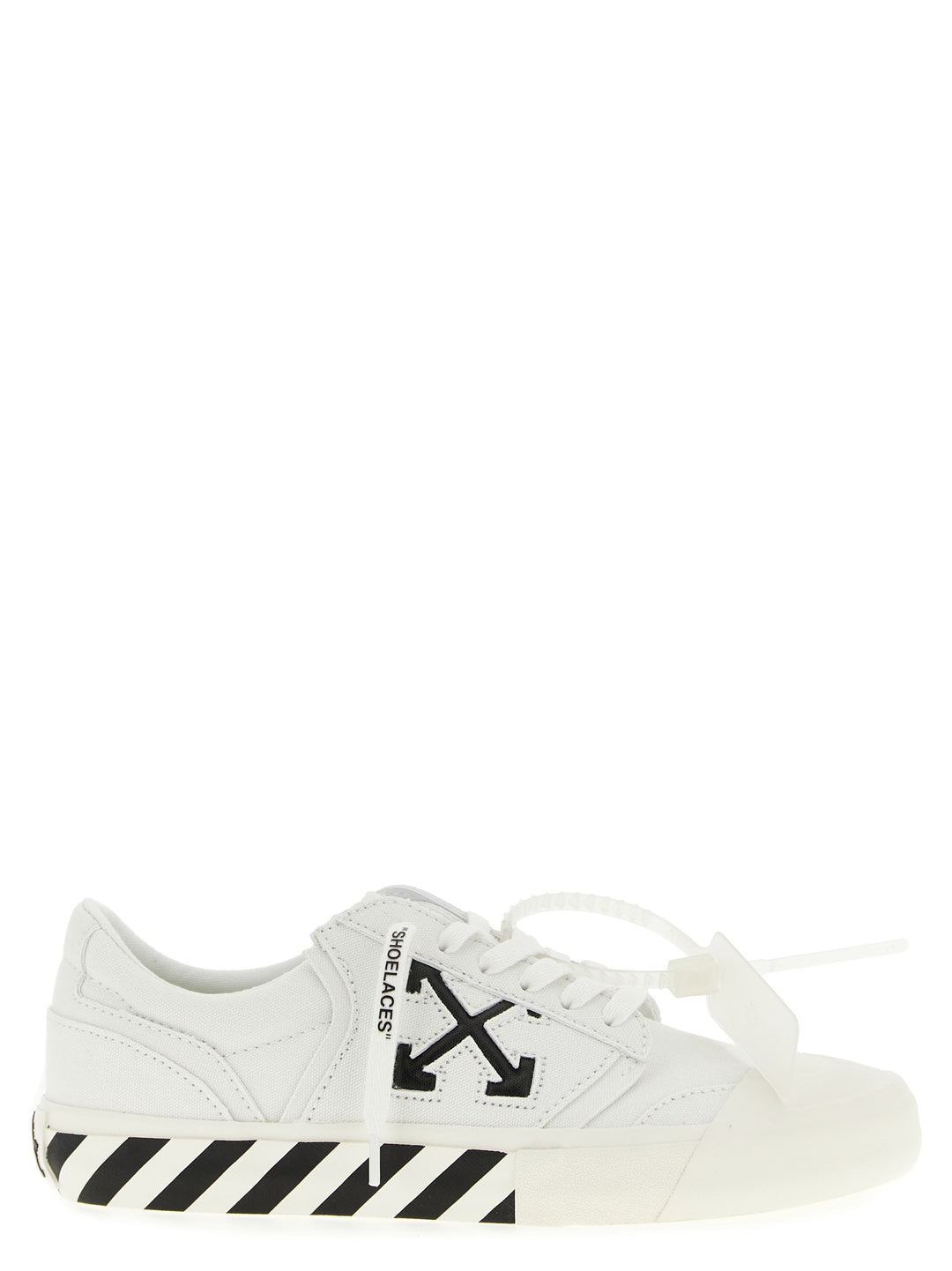 Off-White Vulc Undercut Sneakers - White/Black | 744b3c99b5da6b746011f173dcdc29e31da3fa49