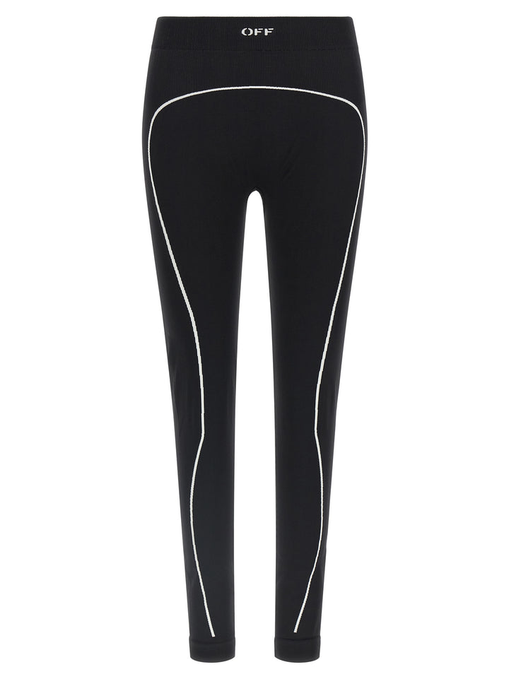 Off-White Off Active Leggings - White/Black | 3fc00df8c15bb46cc89b85f7ffe2d20c5e9c8a12