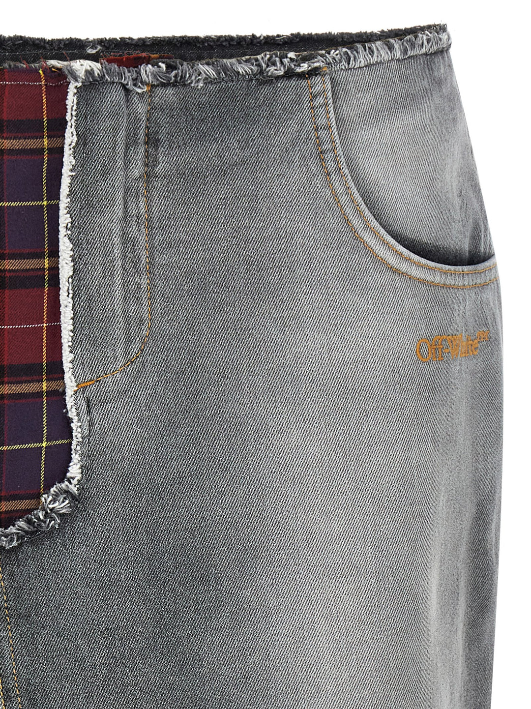 Off-White Patchwork Skirt Skirts - Multicolor | aef8cf829a35faedbee45cc1b9d1016dc7d1702f