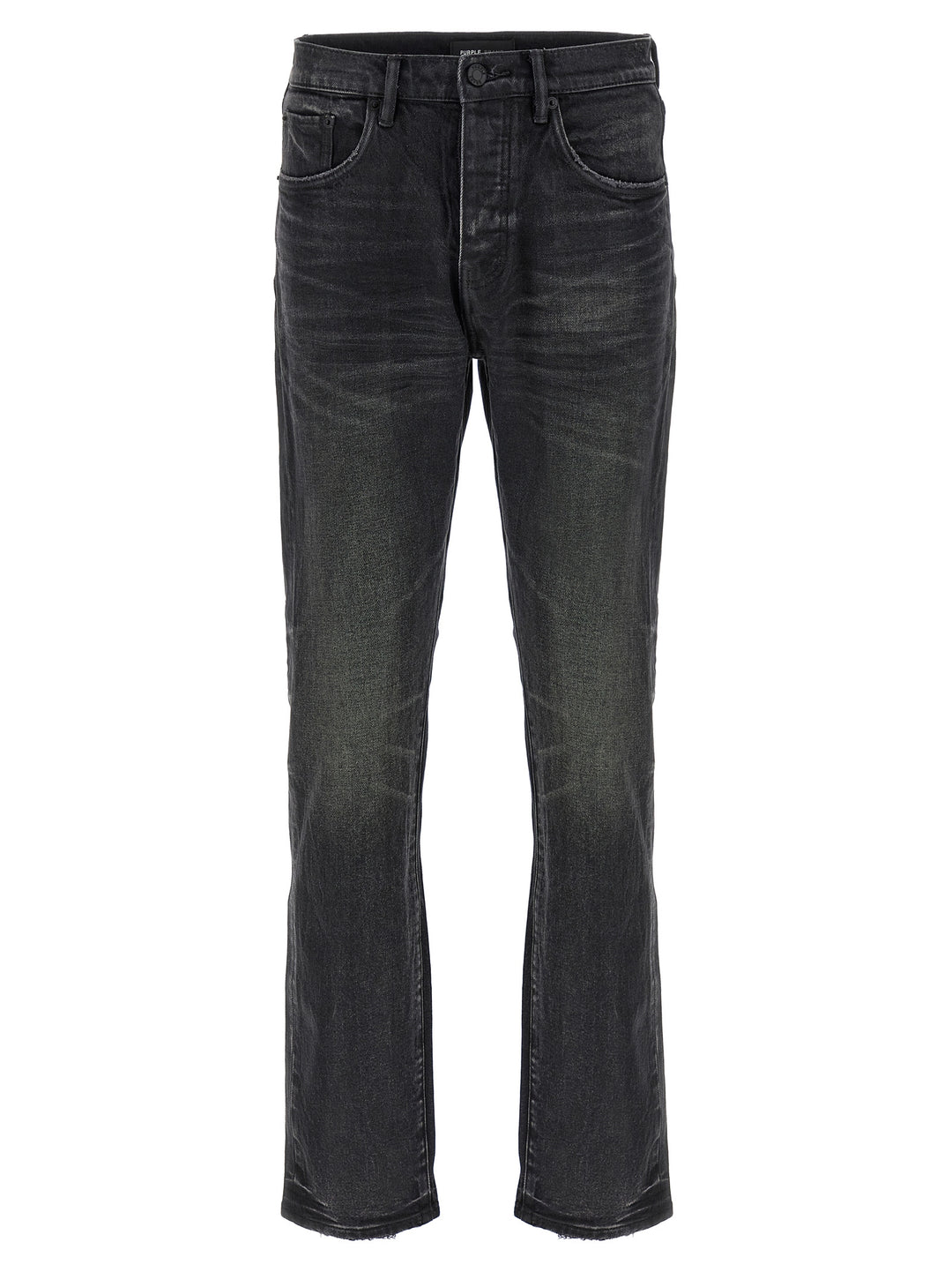 P005 Double Dip Coated Jeans Black