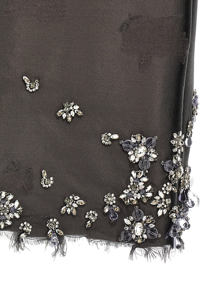 Prada Jewel Skirt Skirts - Gray | 092f47a3a6ee48f8b62b6509e25810b50f49d545
