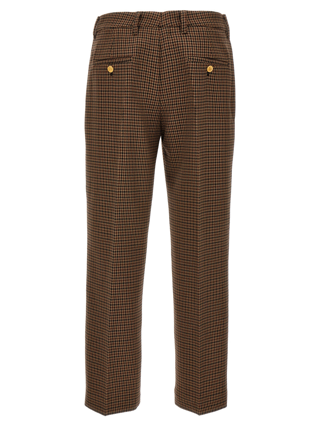 Prada Houndstooth Pants - Brown | 78c1d682366f454916cc2450696f9e171d8b35ac