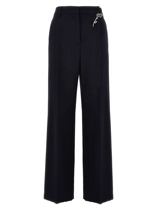 Gabardine Trousers Pants Blue