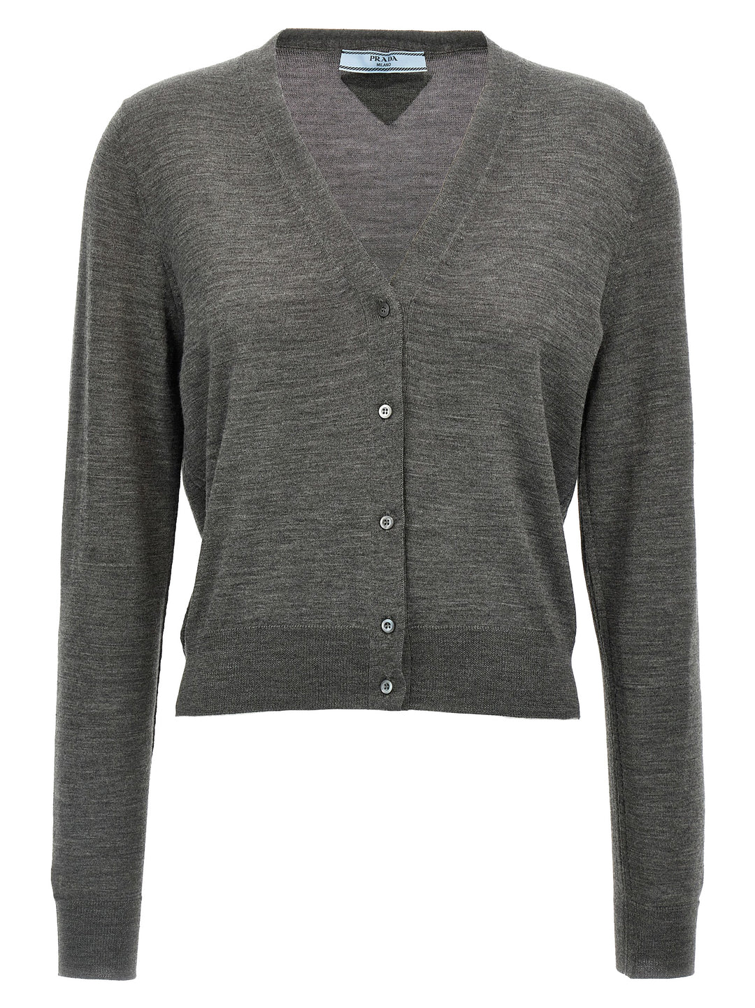 Prada Wool Cardigan Sweaters and Cardigans - Gray | 724af257d688985a99a75e878077089fc5cfbef2