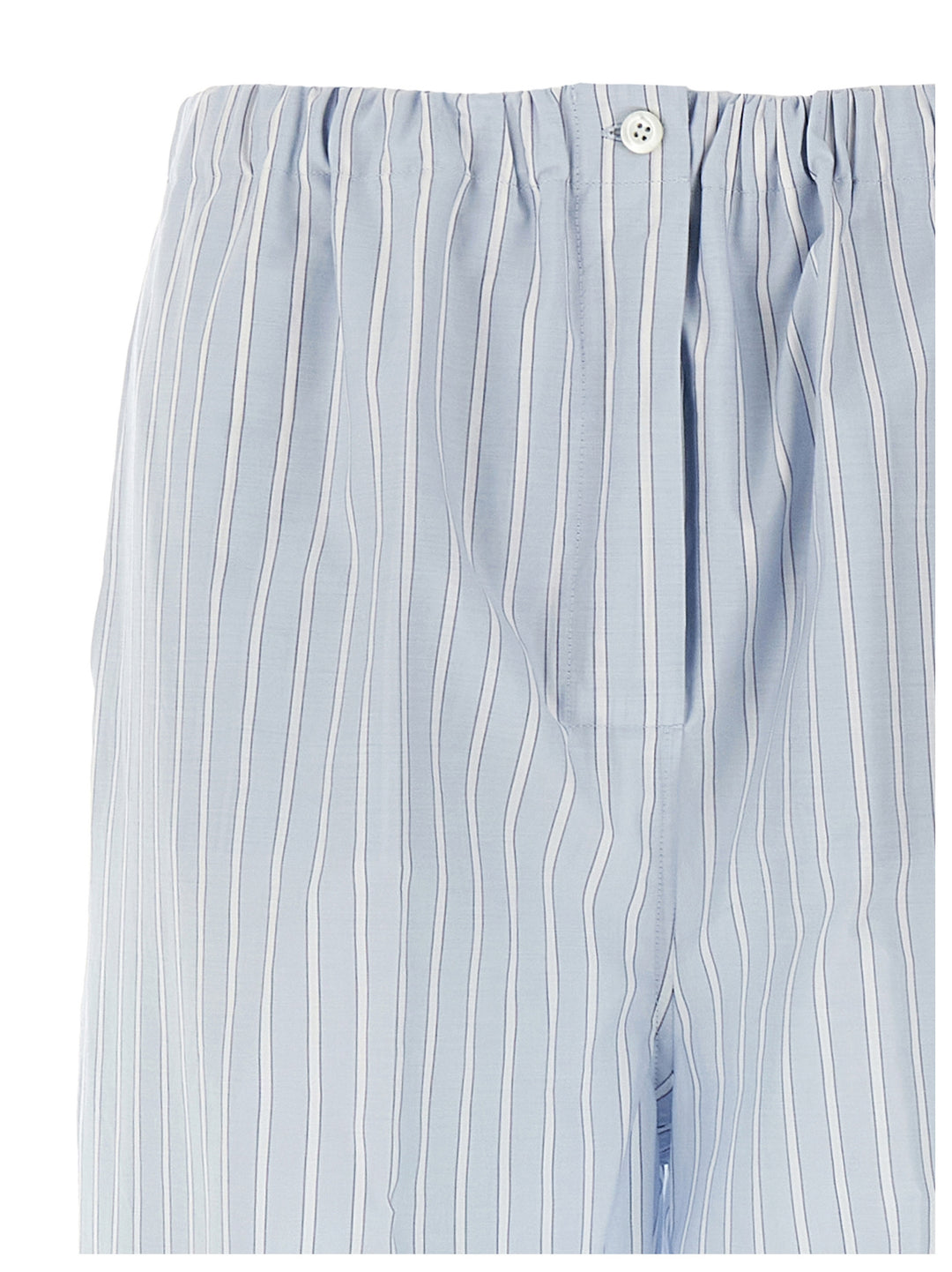 Prada Striped Pants - Light Blue | 1f595368ac7d6b7fcf0e538f26b4c975f9fc3aac