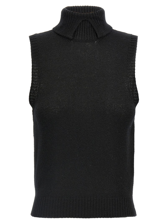 Cashmere Vest Gilet Black