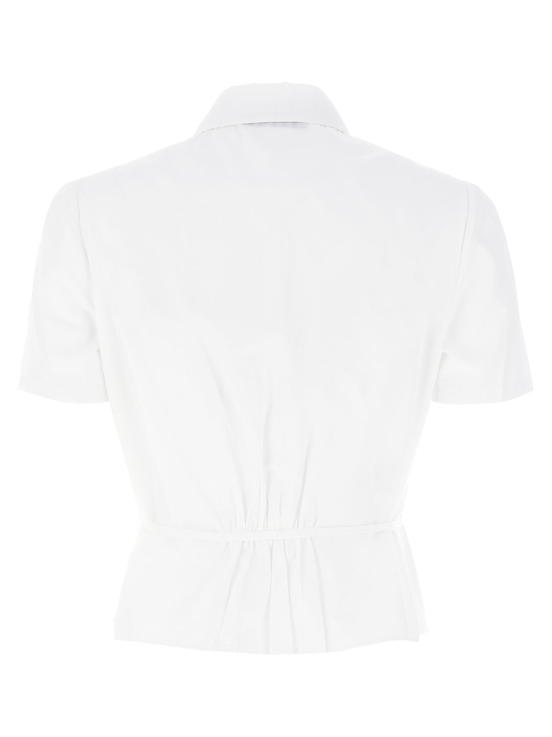 Prada Pleated Shirt Shirt and Blouse - White | da952f02573f87f678750eabda66da109bf58fdd