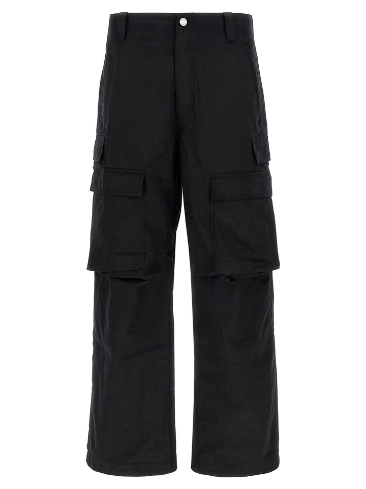 Woven Cargo Pants Black