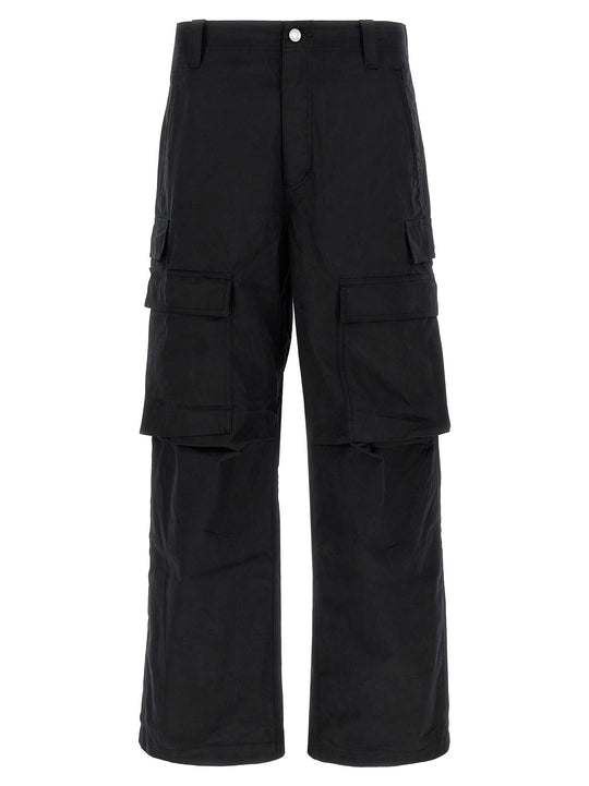 Woven Cargo Pants Black