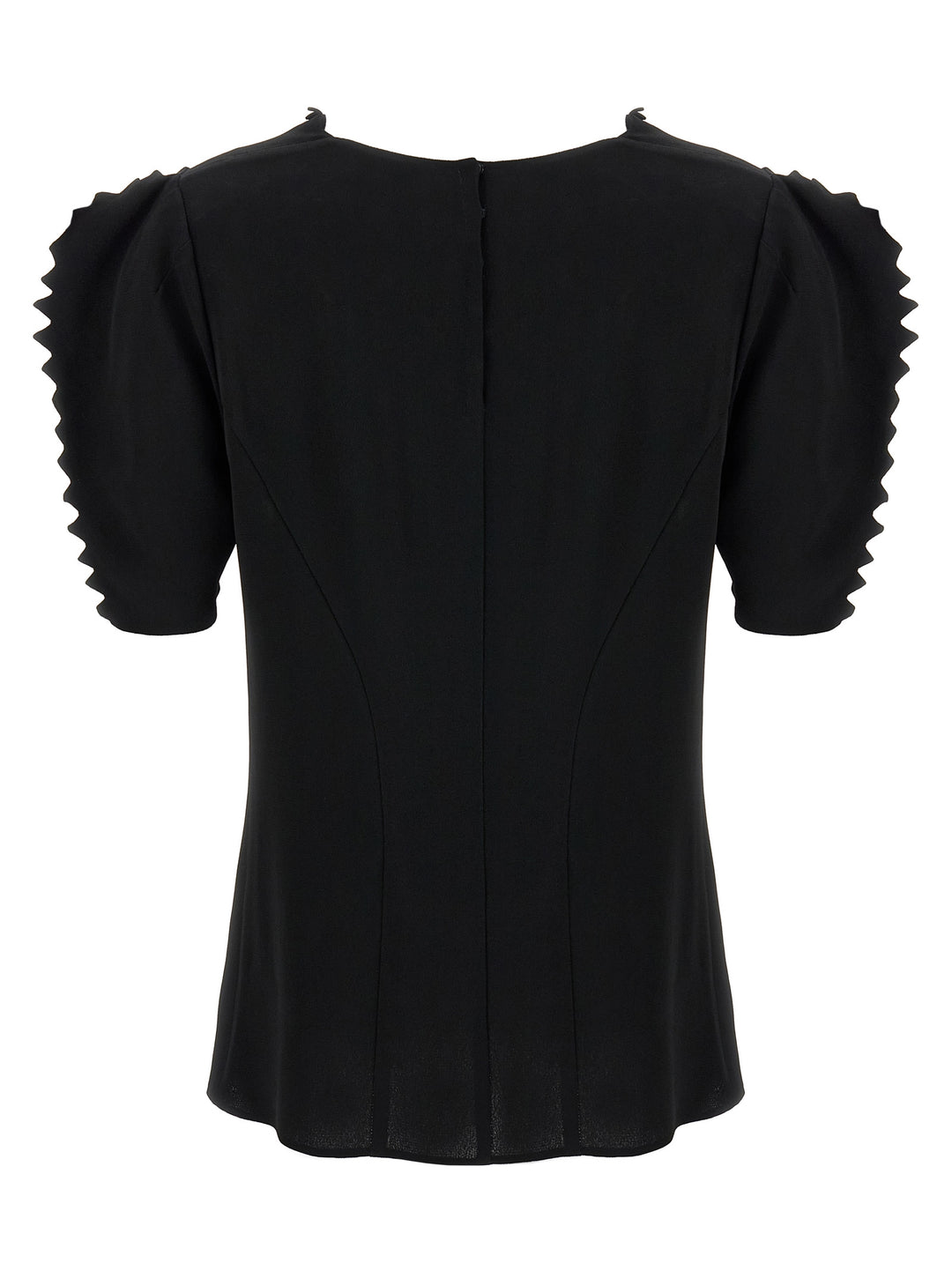 Prada Cady Crêpe Top Tops - Black | 27a2dcdd59f39cb8b12c84c328b7d7543c6bd473