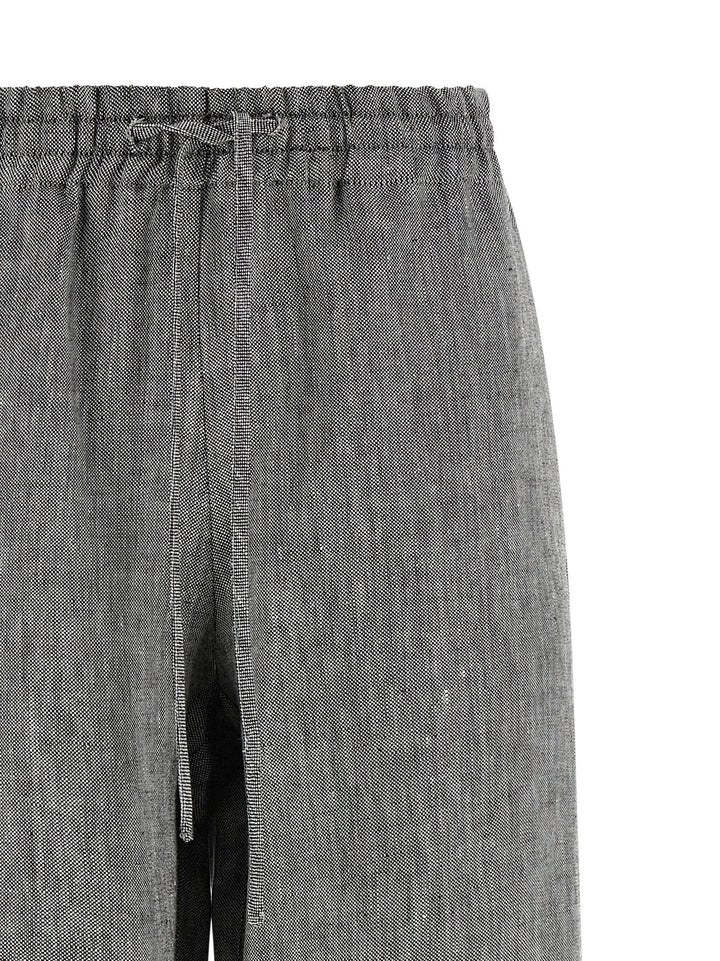 Federica Bonifaci Linen Trousers Pants - Gray | f749e05d6c51a109024f5196c9b04cd5c1185277