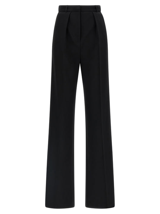 Tuxedo-Effect Trousers Pants Black