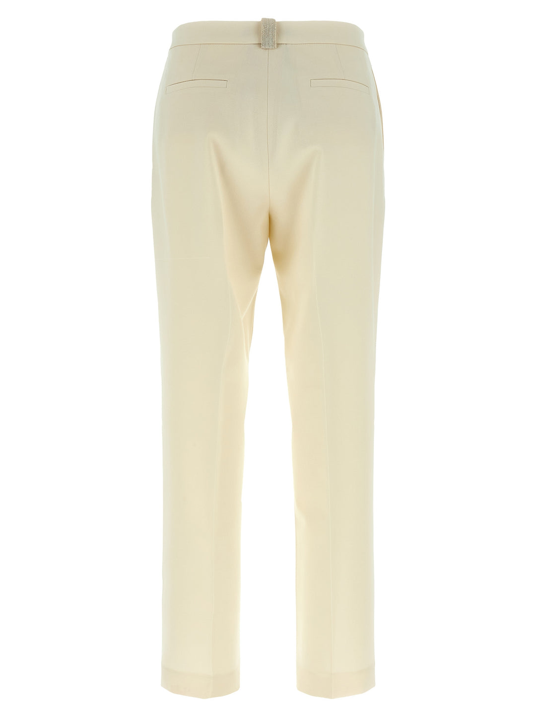 Fabiana Filippi Jewel Detail Pants - White | 2f002b32c4fd5be1e35912daccc96d4d8ddc36c6