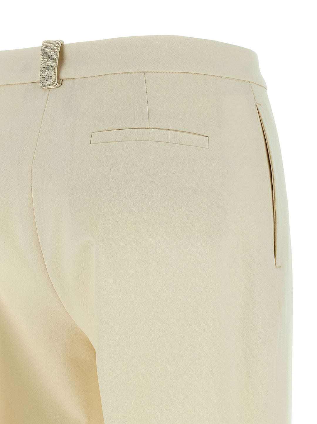 Fabiana Filippi Jewel Detail Pants - White | e75433d6a5852d549d50b652f840d1399d101a12