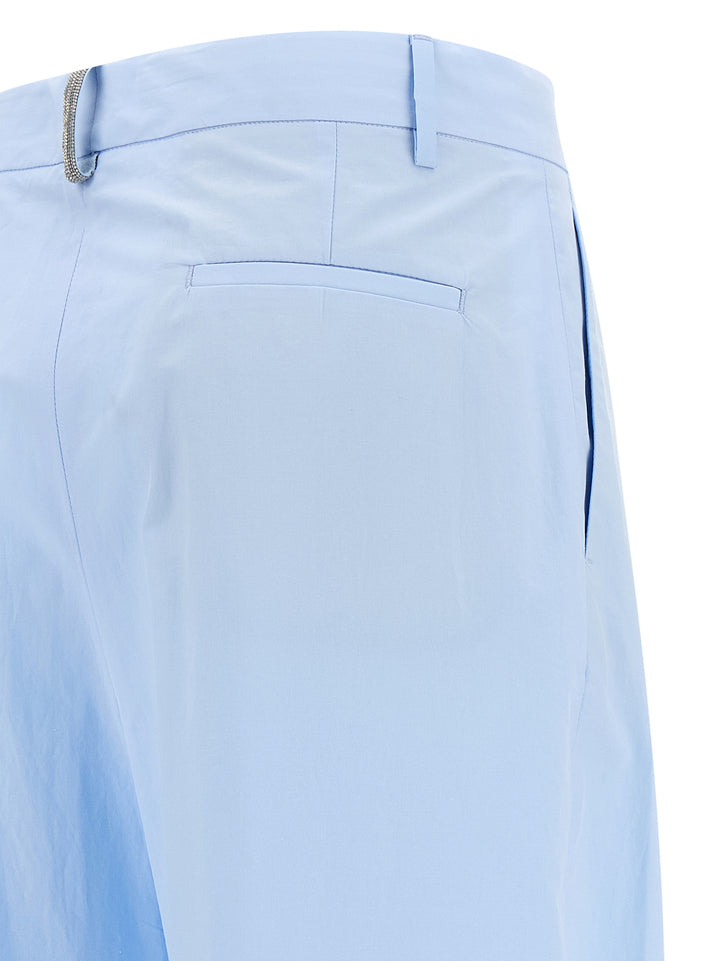 Fabiana Filippi Filo Diamante Pants - Light Blue | 3018d9ed1c2b7ae4a983dd052f1c9bc7100957ca