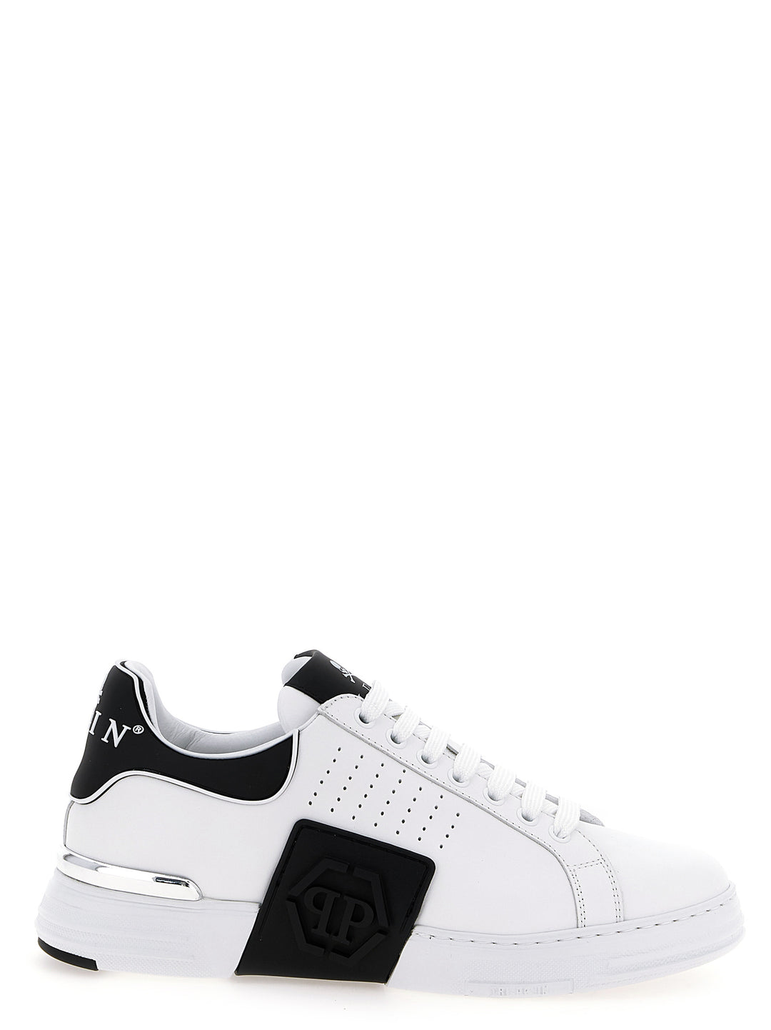 Philipp Plein Hexagon Sneakers - White/Black | 3743df911e4f45a9e0b9f616784821edbe5d7a7f