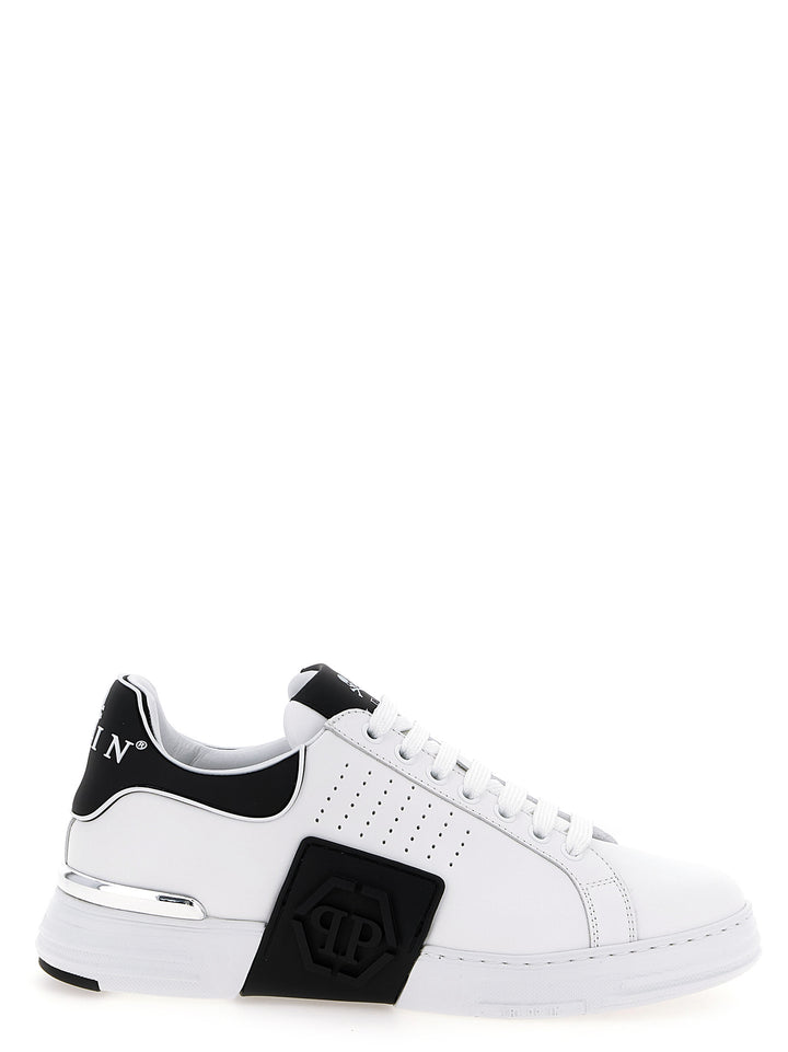 Philipp Plein Hexagon Sneakers - White/Black | 3743df911e4f45a9e0b9f616784821edbe5d7a7f