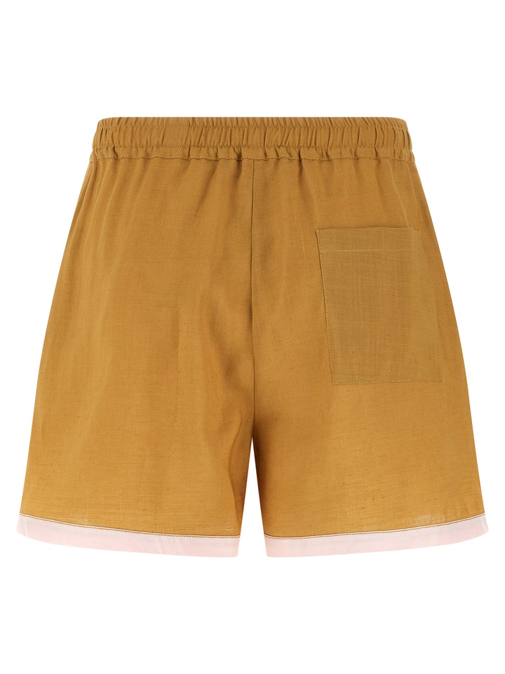 Marni Linen Shorts Bermuda and Short - Yellow | 7086c834b0920954d53bb21e57645548a7d4ba46