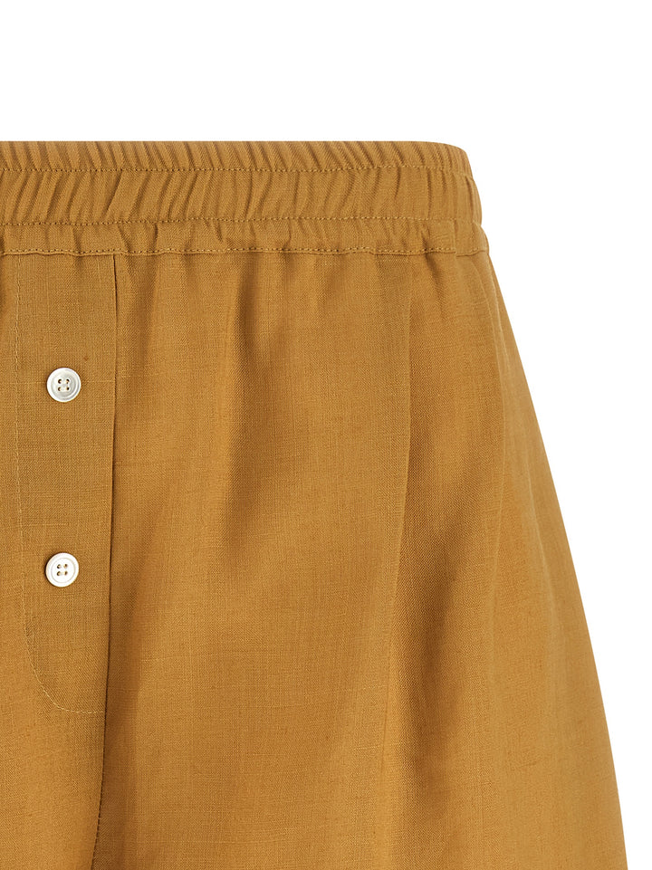 Marni Linen Shorts Bermuda and Short - Yellow | 82557d6ea715722f99d826f5630554db4a665962