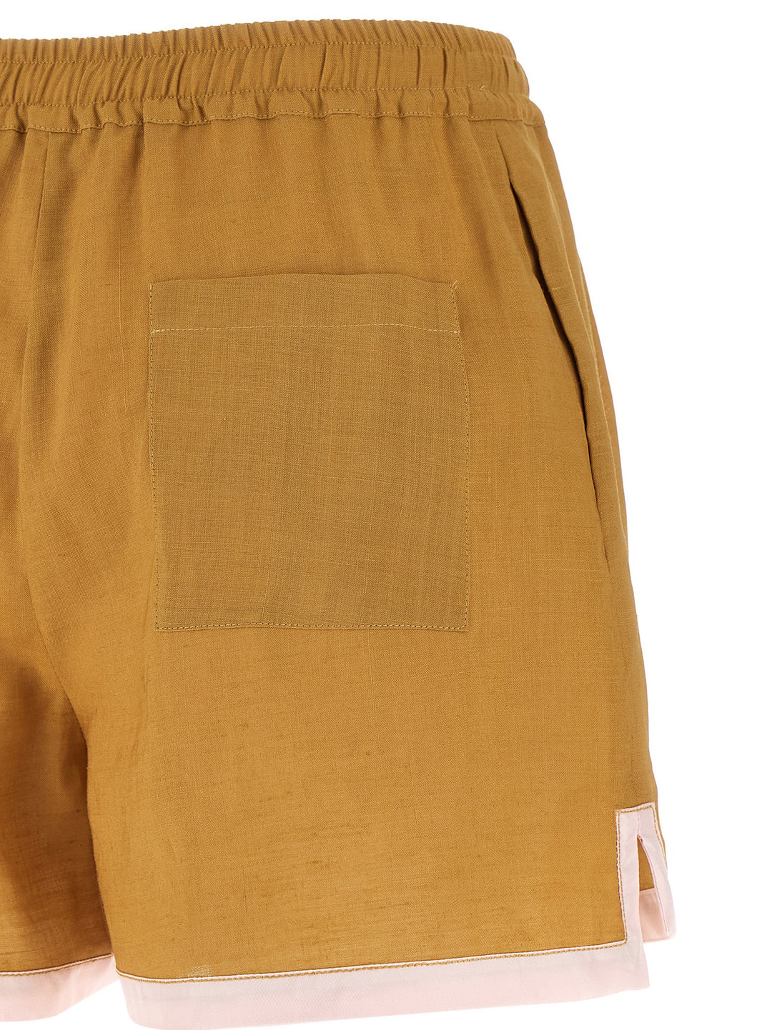 Marni Linen Shorts Bermuda and Short - Yellow | 2424800f5bd36daf3378ed7550e0dfb1c16030ed