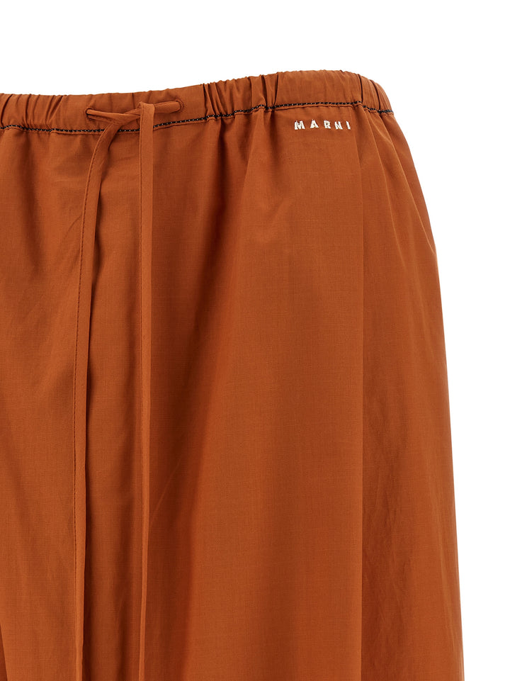 Marni Diagonal Draping Pants - Orange | 488f6a63a351e92e1ea1c76ca5ac9a0cb1117787