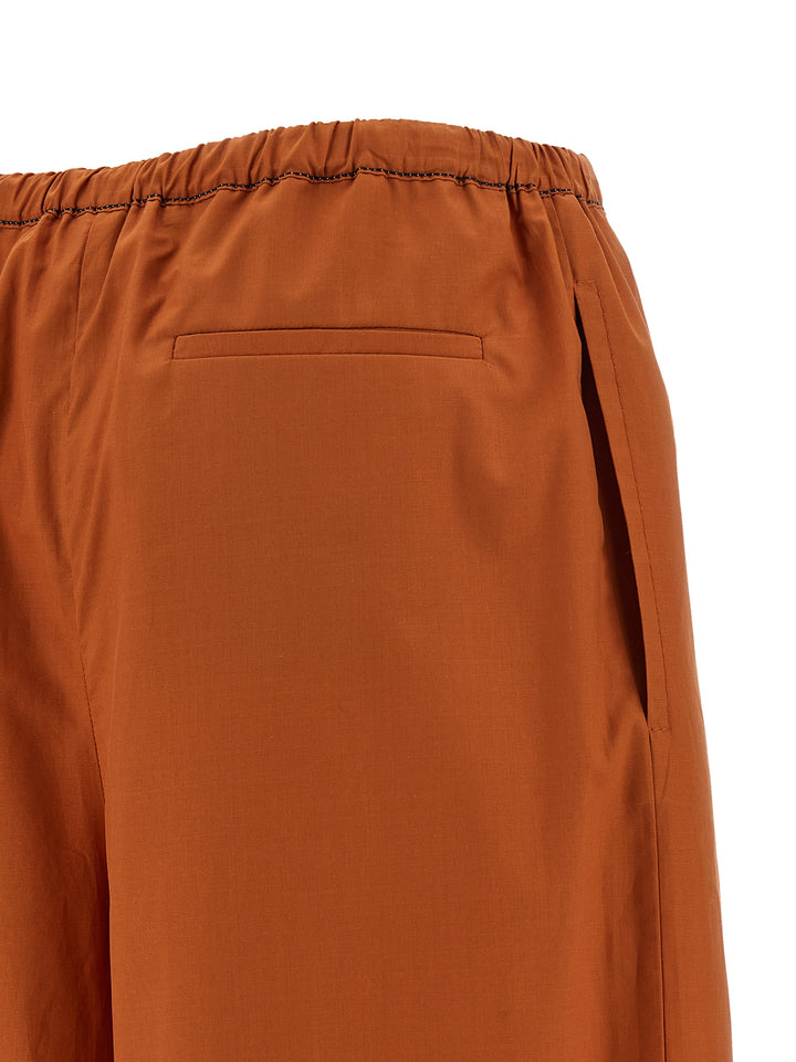 Marni Diagonal Draping Pants - Orange | c263c785ebea6afe503809888926825968e0fb37