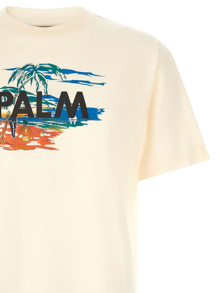 Palm Angels Graphic Print T-shirt - White | c4e4a24c2a9cf1e585465982092faf920485efe0