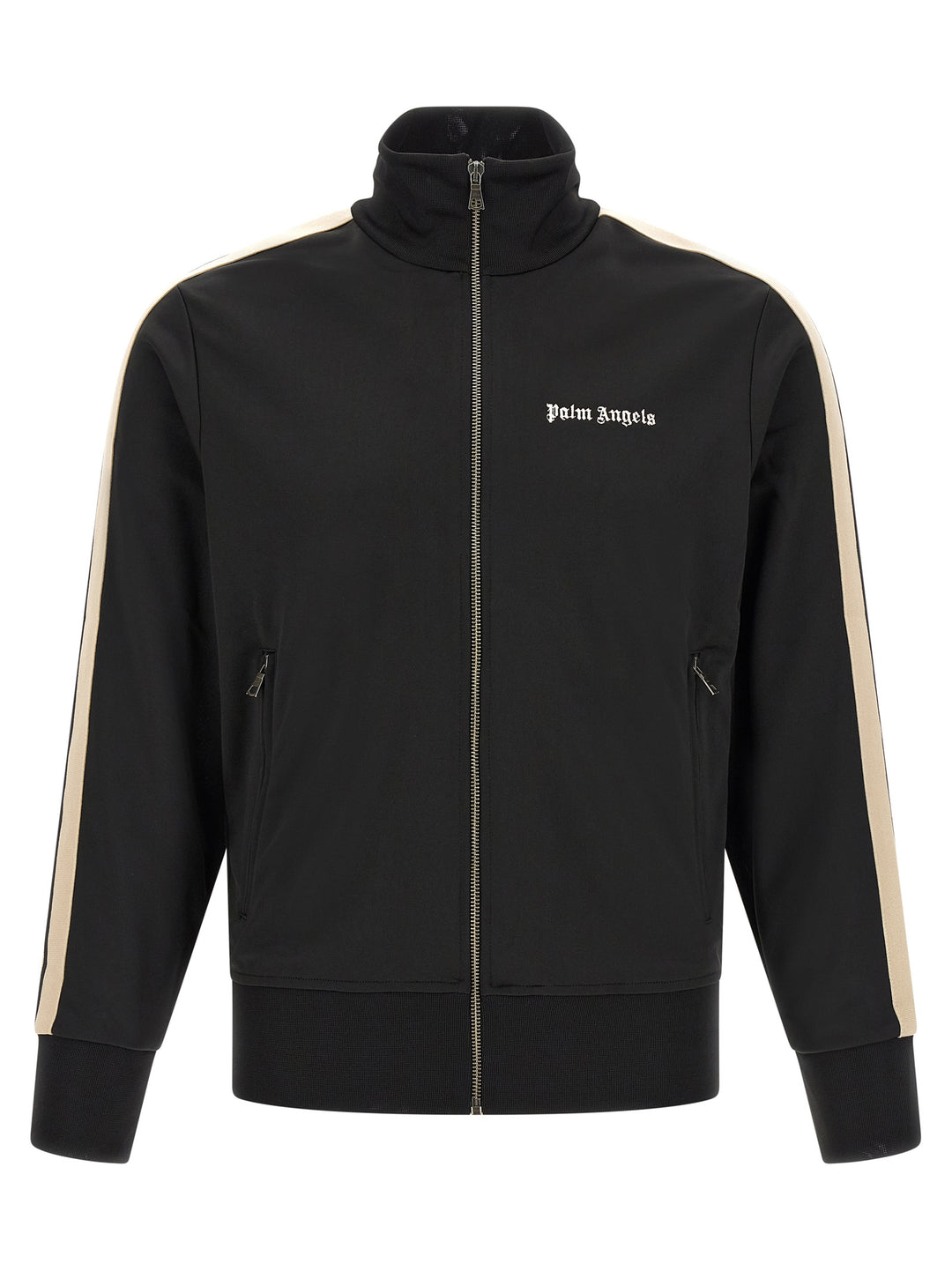 Palm Angels Classic Track Banded Sweatshirt - Black | 6298f4d4a5aac279901c7293d56f10b6f8f7a4a3