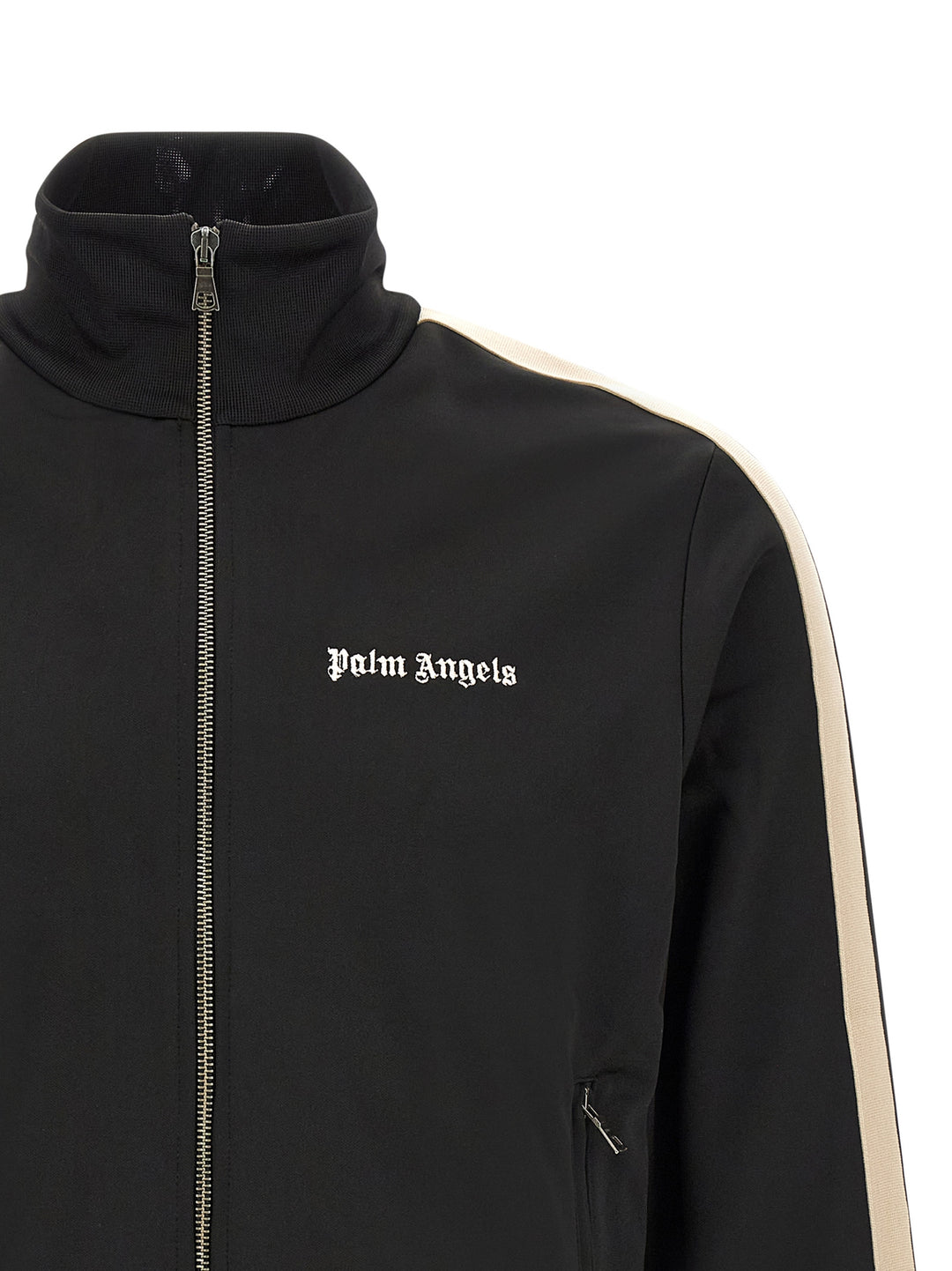 Palm Angels Classic Track Banded Sweatshirt - Black | b00a3a91953abd99c1259419ae3a229538be4316