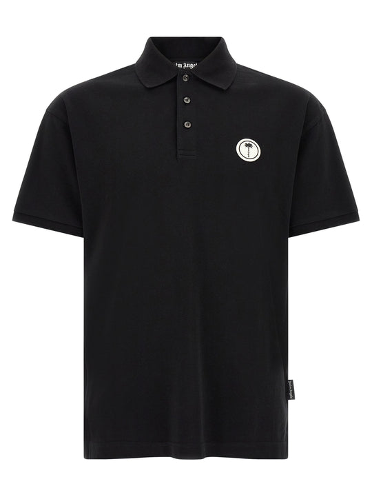 Logo Patch Shirt Polo Black