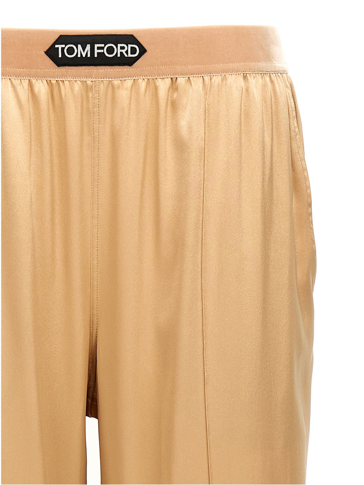 Tom Ford Silk Pants - Beige | f0771de5ab2747893dd23a22957fc526a2350352