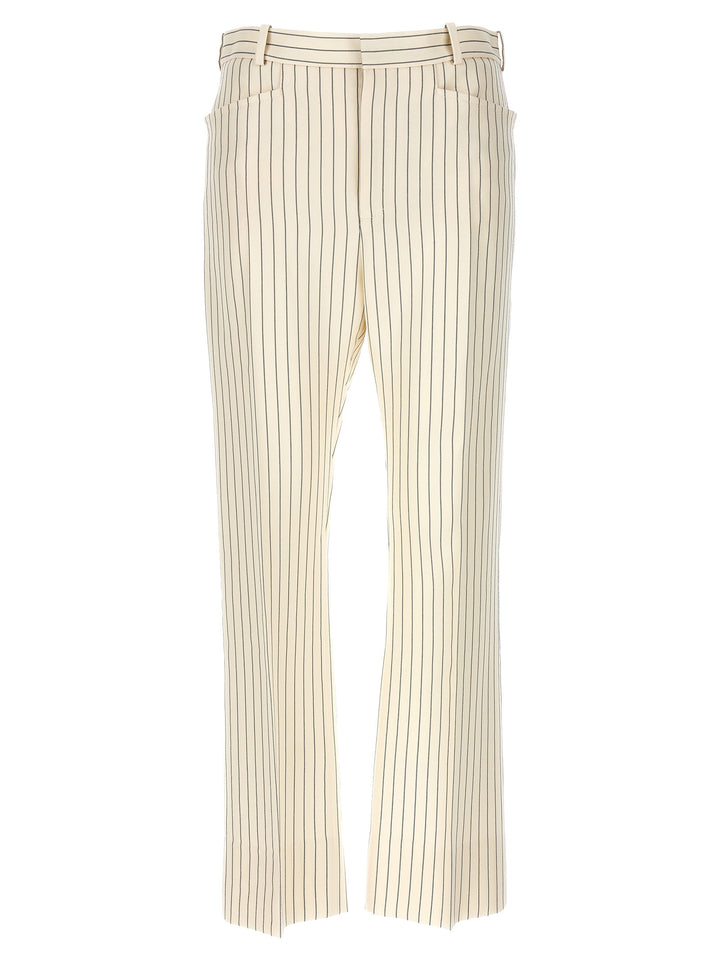 Tom Ford Pinstripe Pants - White/Black | f2b9e0069af592b037772aaf2ebfc19d6abc335d