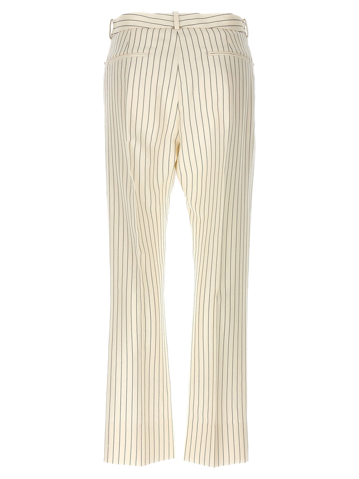 Tom Ford Pinstripe Pants - White/Black | 1cf6e9cfa2713744d3f41fba86fce56fd5dfba29