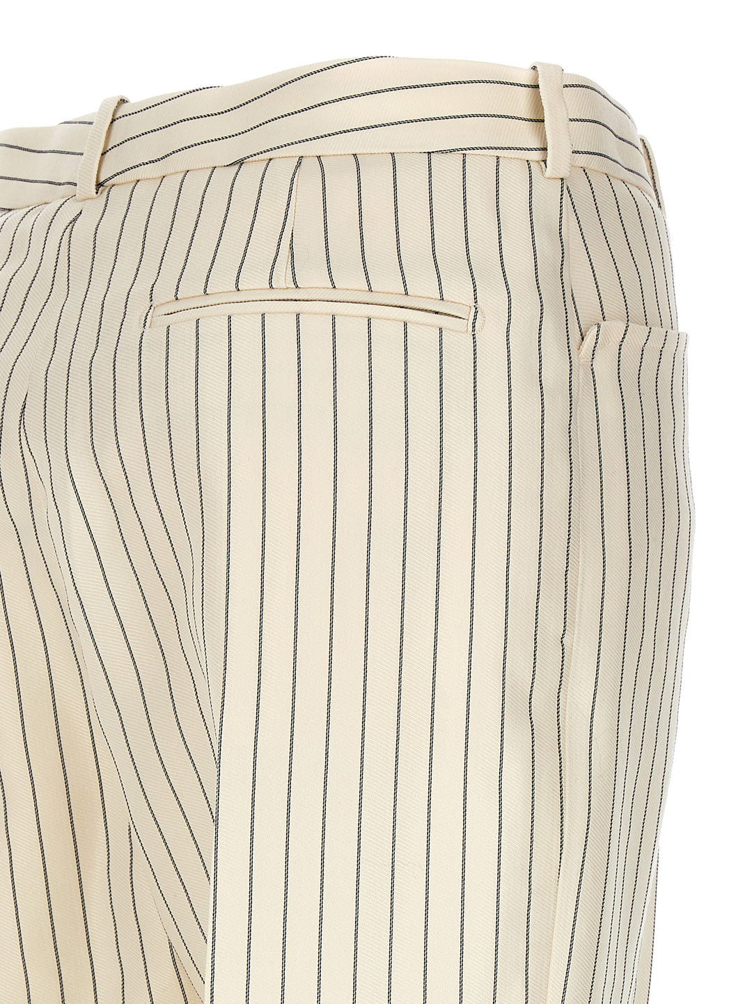Tom Ford Pinstripe Pants - White/Black | 154882925989620cdfe68cbd606078e3c0bbfabd