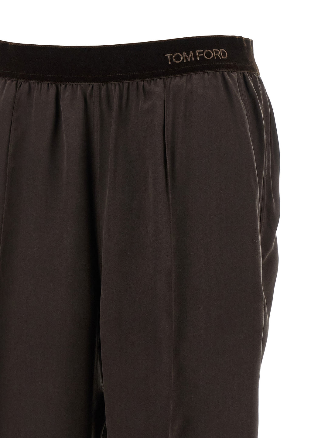Tom Ford Silk Pants - Brown | c974554a11db09826efdf246908717b2d139ebb9