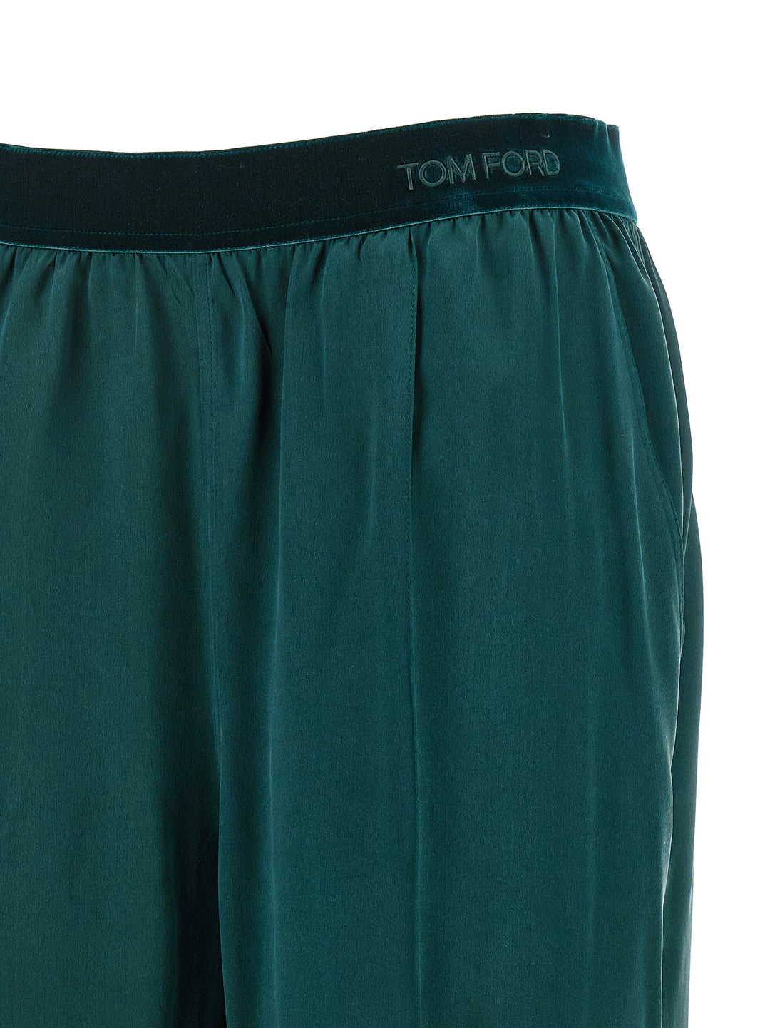 Tom Ford Silk Trousers Pants - Green | 6bdd810c640dc768350985acdc33b2d46ff60599