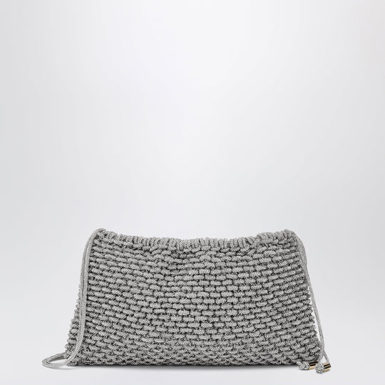Penelope Silver Jewel Bag With Crystals