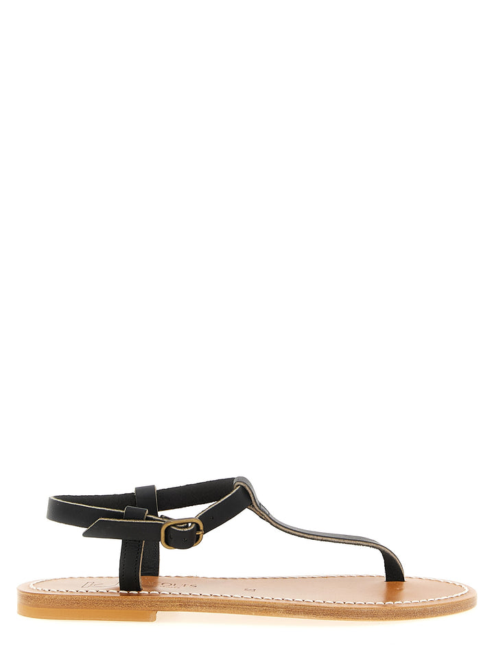 K.Jacques Saint Tropez Petrone Sandals - Black | 7f1bff364991ced09213214585dd714e987a7828