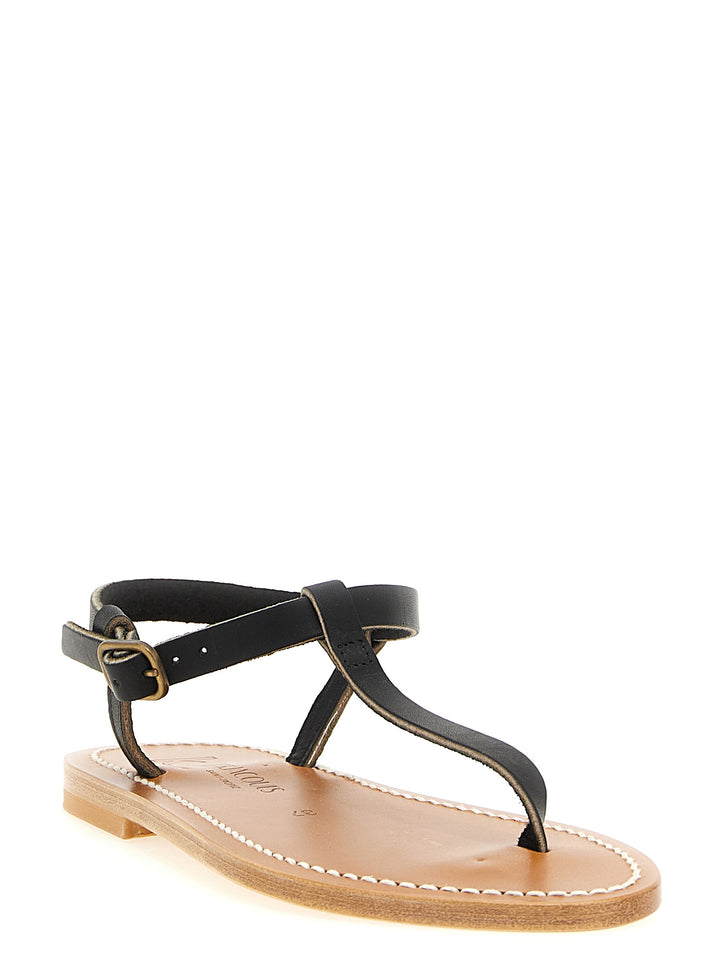 K.Jacques Saint Tropez Petrone Sandals - Black | b5fc76a1a4fd9b2f701a4e4d3d519a7fdc9b5456