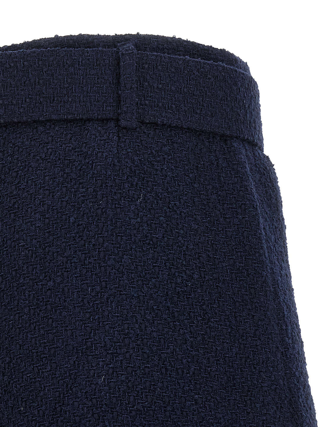 Self Portrait Bouclé Wool Skort Bermuda and Short - Blue | 925ec252cb2884709c4a181b382687162a73febe