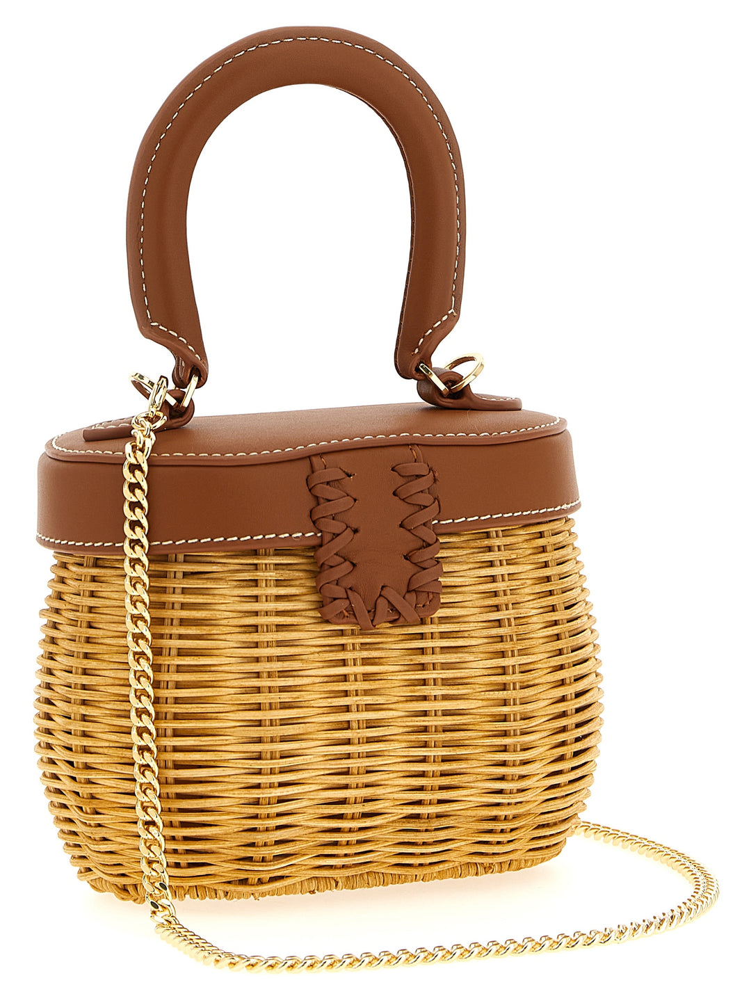 Self Portrait Rattan Bow Basket Hand Bags - Brown | efdd16c2fcd968d6e6832d717488b97e7ae0c272