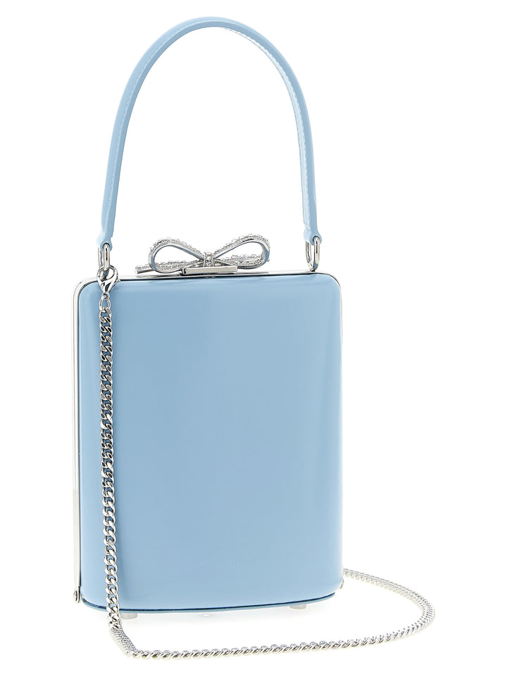 Self Portrait Blue Leather Bag Hand Bags - Light Blue | 7426944a1757f90741455119143771269b60b17f