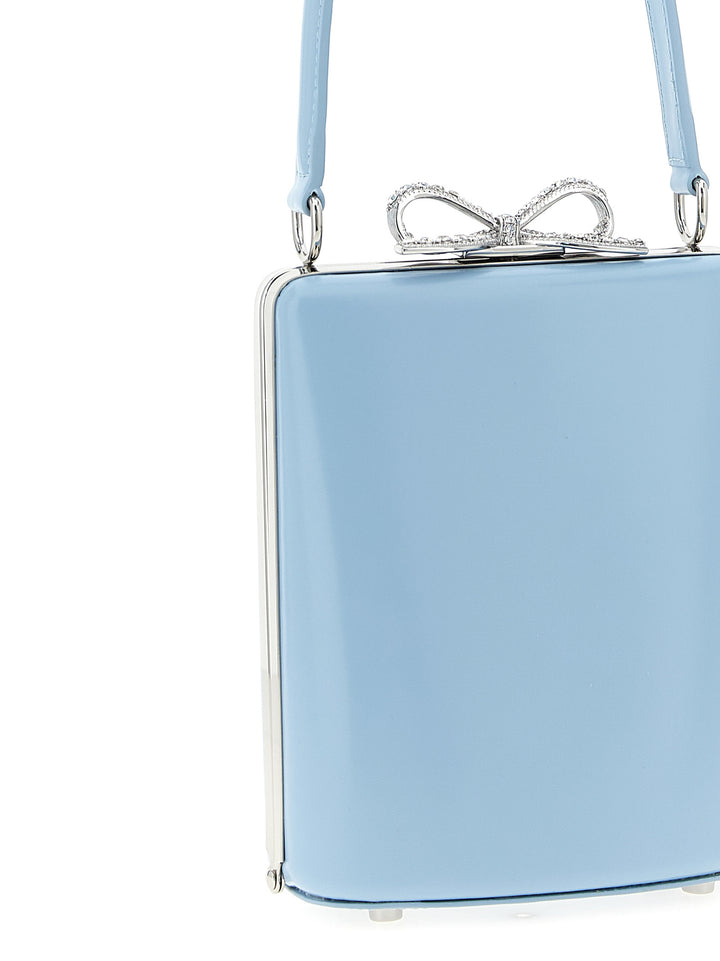 Self Portrait Blue Leather Bag Hand Bags - Light Blue | e9ecd8741cbd098cf297dd8d89848ce173ff1e62