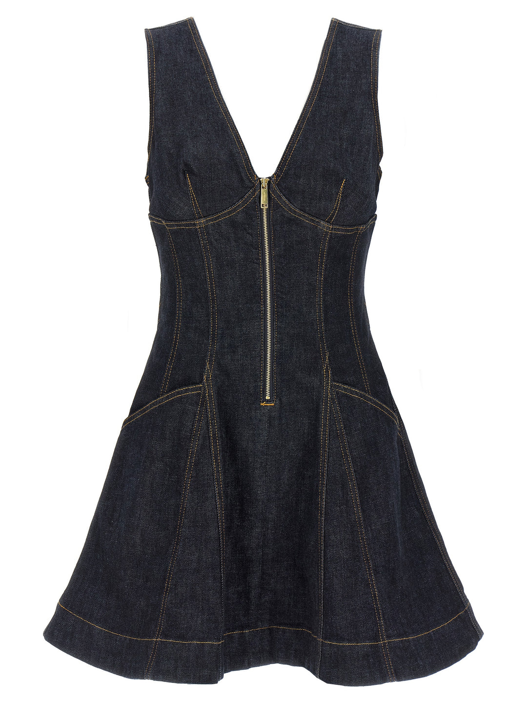 Self Portrait Indigo Denim Mini Dresses - Blue | 85def41a778951a3e74c449f0612a1fc07850b20