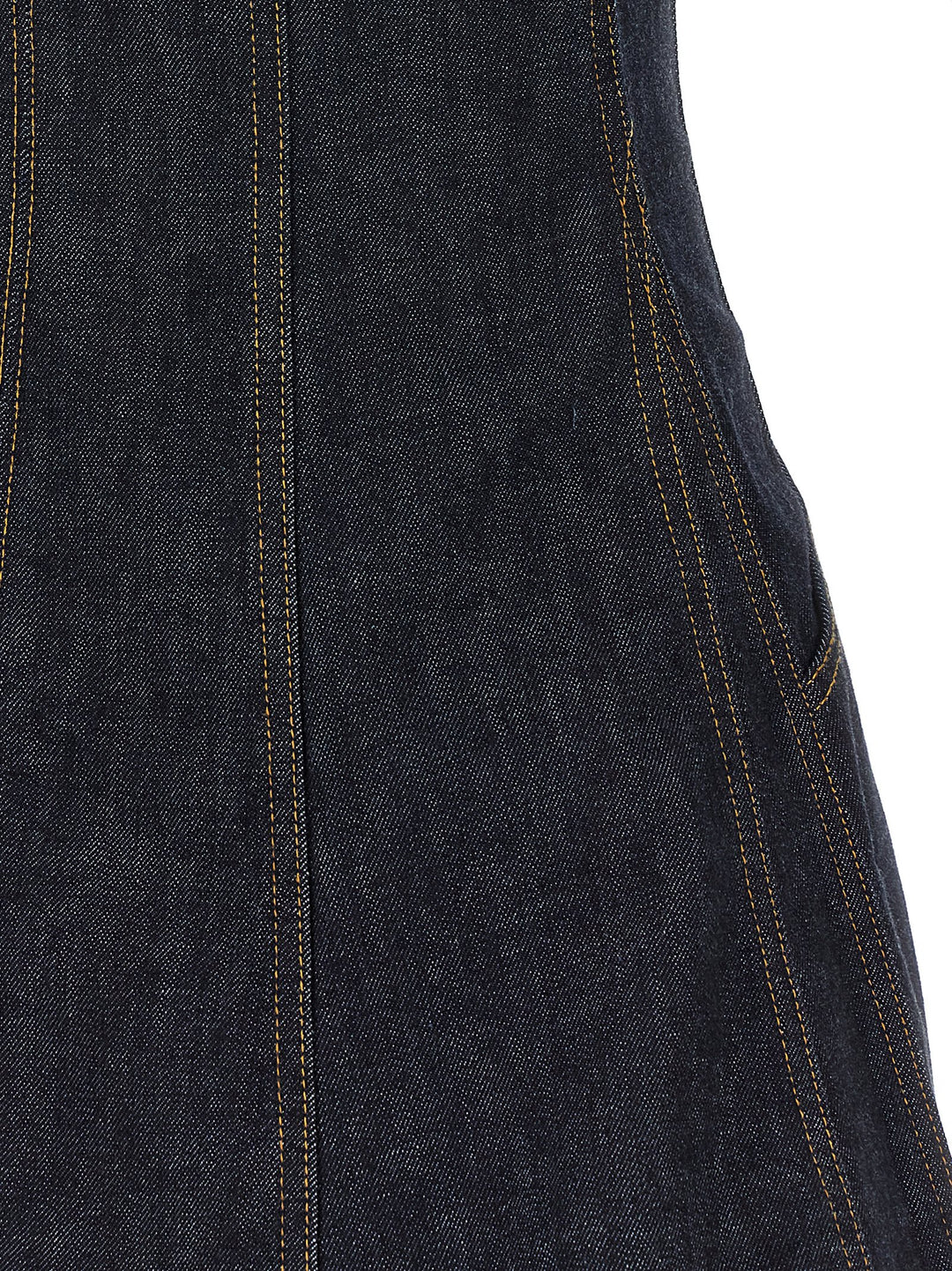 Self Portrait Indigo Denim Mini Dresses - Blue | b672729d30e7e4b798070da3869afb5252d6d462