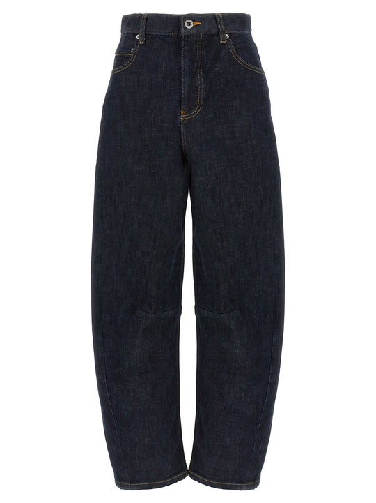 Indigo Barrel Leg Jeans Blue