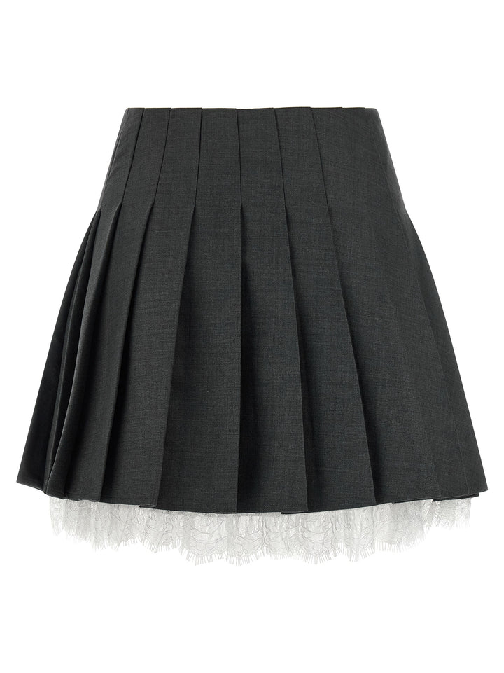 Self Portrait Pleated Skirt Skirts - Gray | 629ca775bdda19144223fbd627041cd59c6f3b48