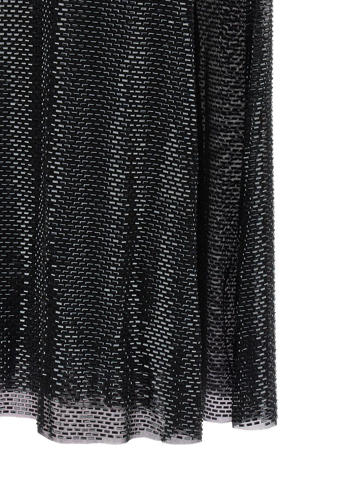 Self Portrait Black Rhinestone Draped Maxi Dresses - Black | 29da36341a74e052ae9a4a844a6d2ffca8a7bf28