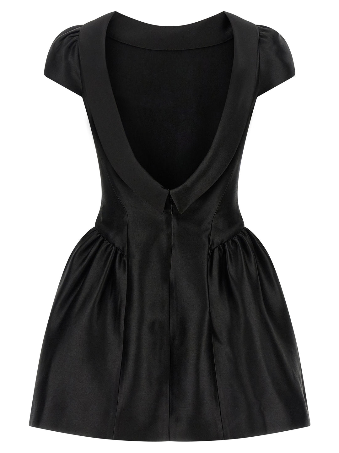Self Portrait Black Taffetà Collared Mini Skirts - Black | 58c683f7e96bf2ca9ad15b80b68411222cb5b895