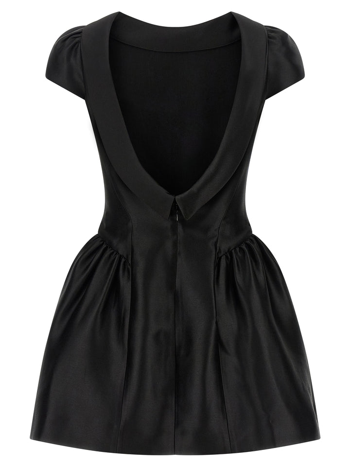 Self Portrait Black Taffetà Collared Mini Skirts - Black | 58c683f7e96bf2ca9ad15b80b68411222cb5b895